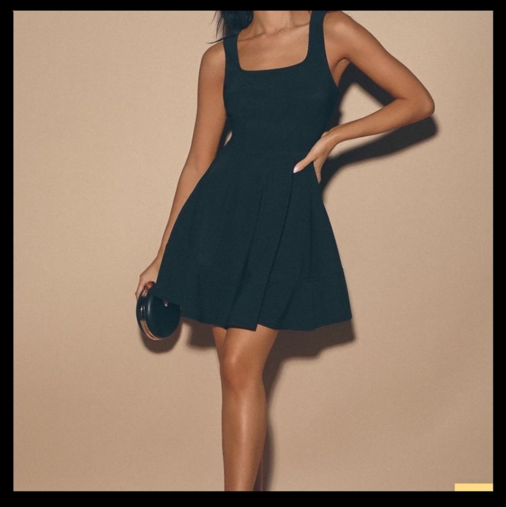 Lulu's Black Skater Dress!